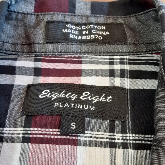 Eighty Eight Platinum button down shirt small - Picture 3 of 3